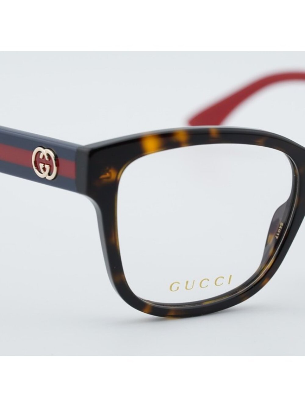 Gucci GG0038ONN 003 Eyeglasses Havana 54mm Square Frame - Picture 6 of 12